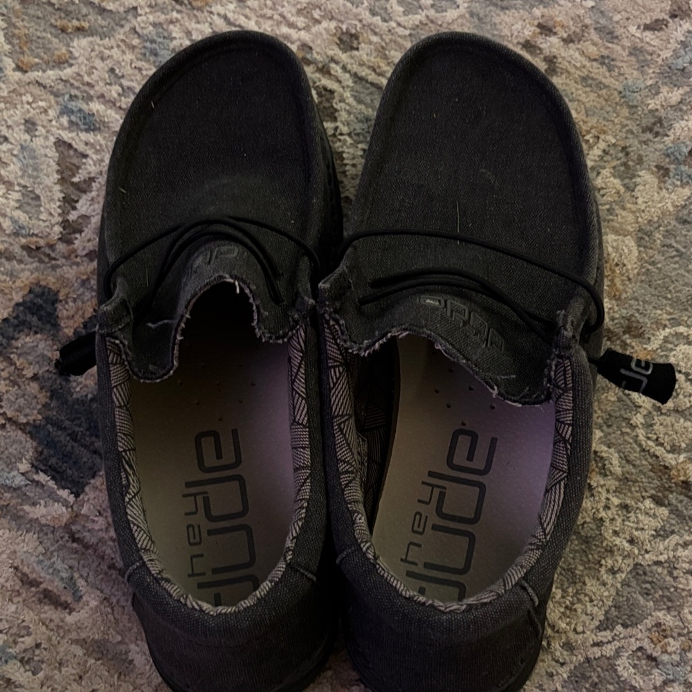 Hey Dude Black and slightly distressed